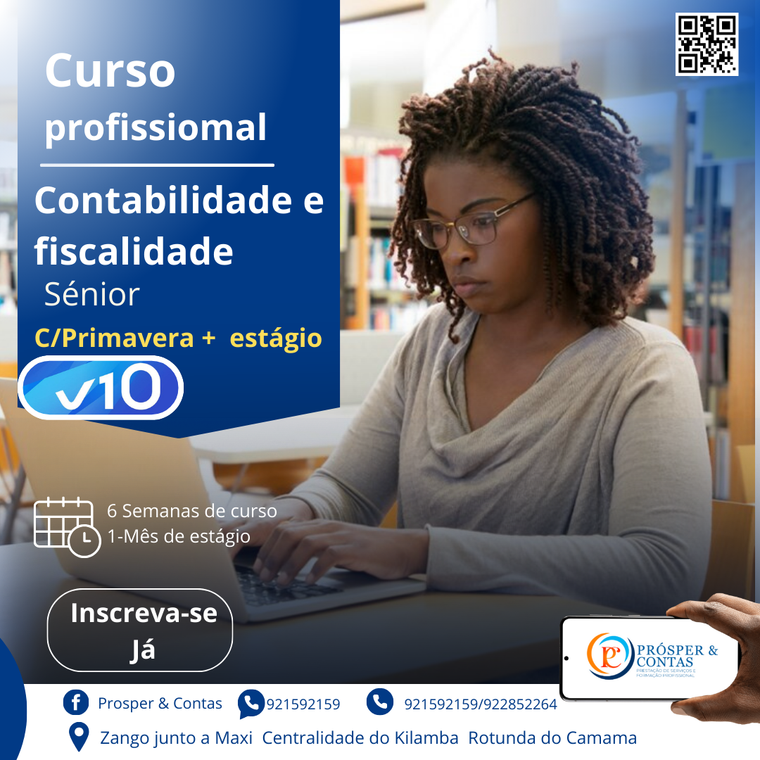 Foto do curso de Contabilidade e Fiscalidade sénior C/Primavera V10 + estágio