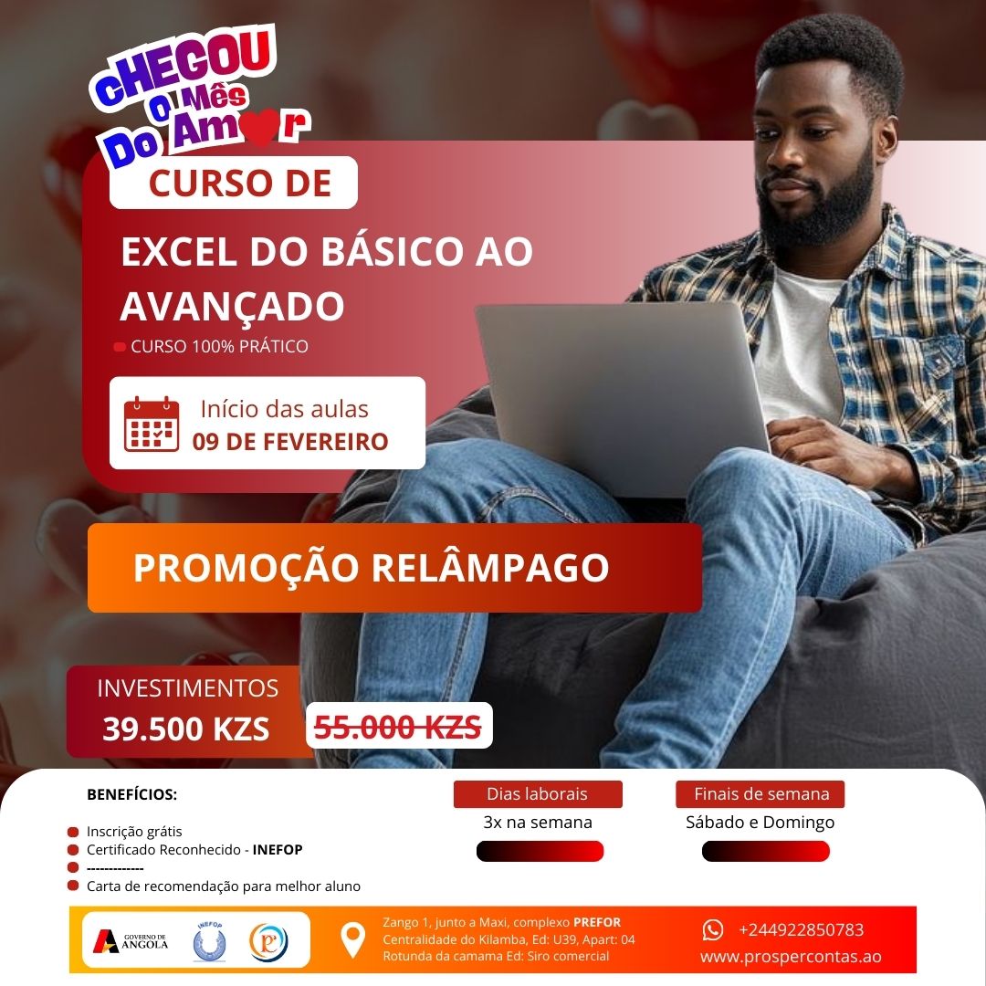 Foto do curso de Excel básico ao avançado 