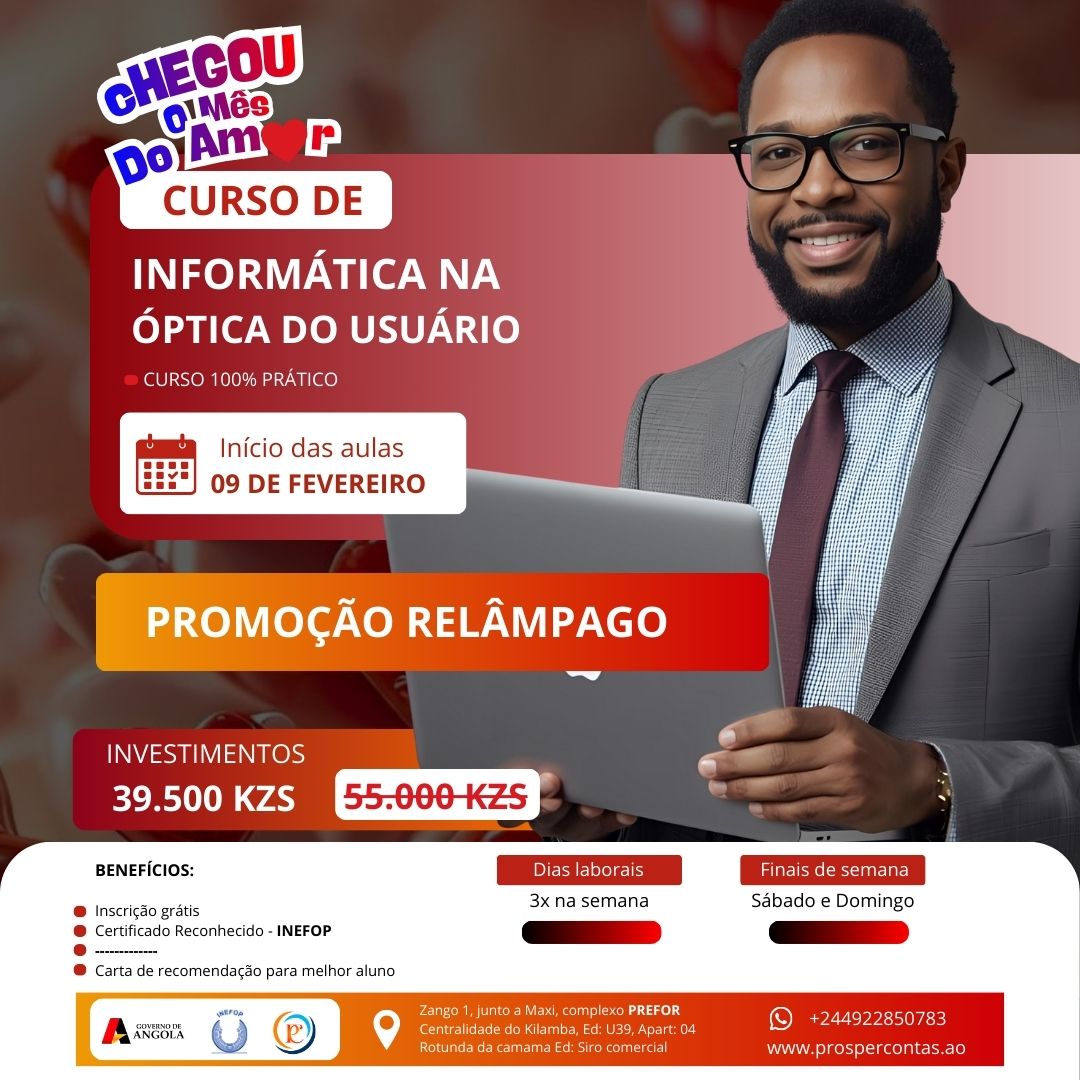 Foto do curso de INFORMÁTICA NA ÓPTICA DO UTILIZADOR 